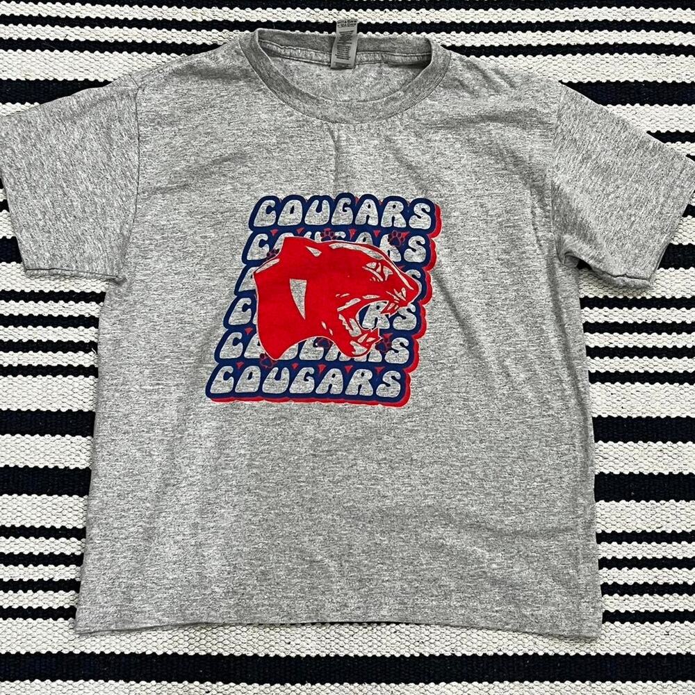 Grey vintage 90s cougars graphic